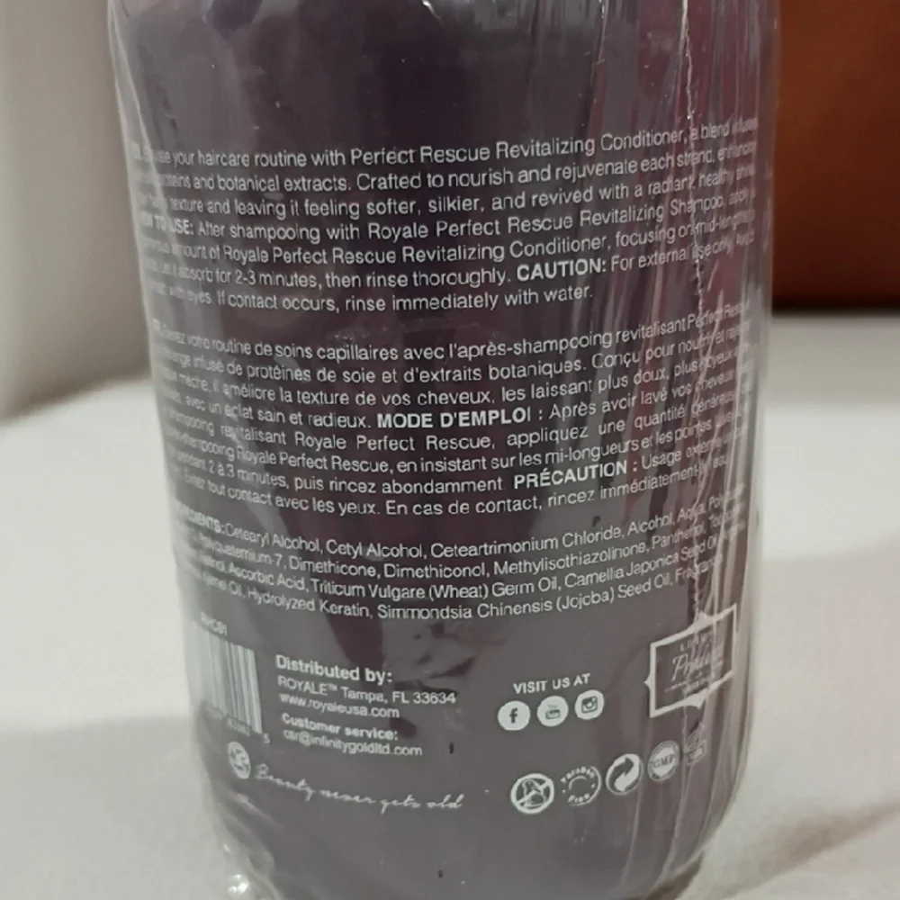 Hair Rescue Revitalizing Shampoo and Conditioner Set - Pink and Purple